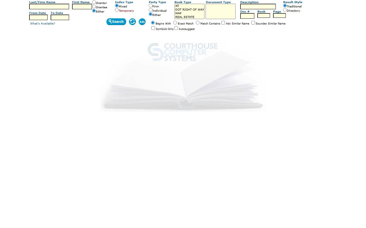 Franklin County Clerk of Superior Court real estate search distinction