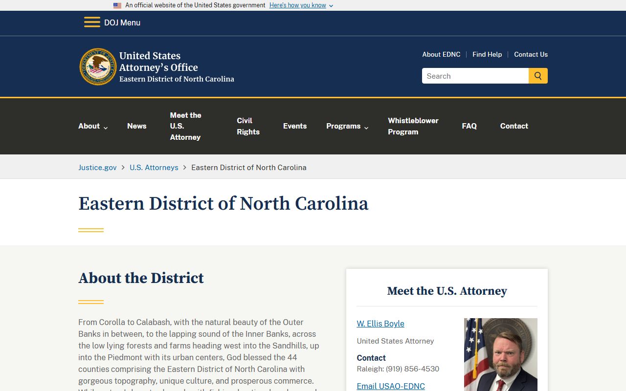Franklin County inmate records Eastern District federal source