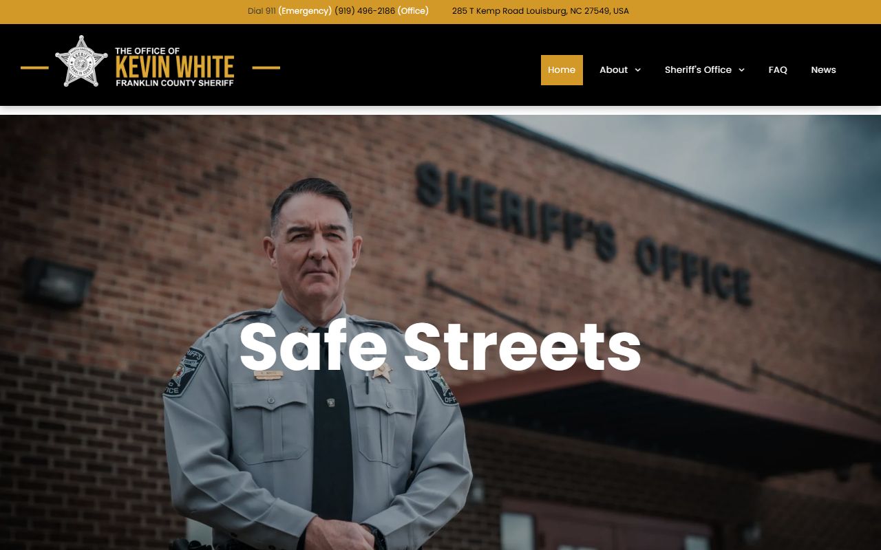 Franklin County warrant records Sheriff Office homepage